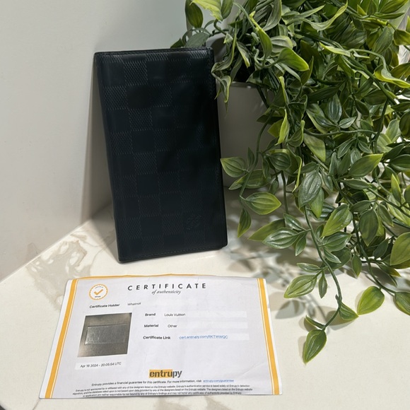 💯AUTHENTIC LOUIS VUITTON Agenda Poshe - Onyx Damier Bill Holder - Picture 10 of 12